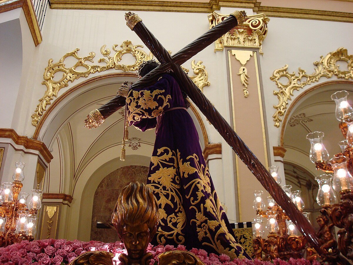 Cristo del Perdón, imagen titular del Paso Morado en la Semana Santa de Lorca